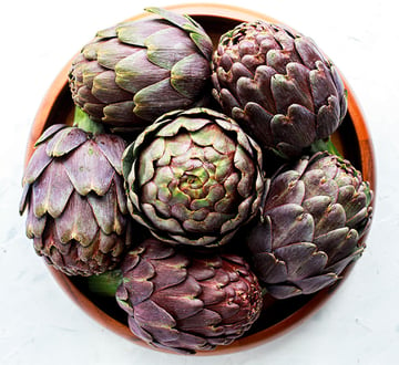 bowl-of-purple-artichokes
