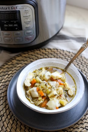 instant pot artichoke chicken soup-2-1