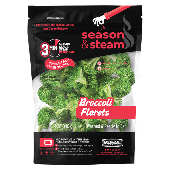 Season and Steam Broccoli Florets