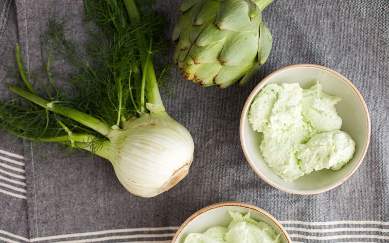 Fresh Artichoke & Fennel Ice Cream