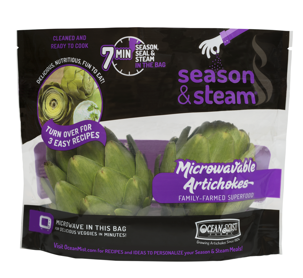 SEASON & STEAM MICROWAVABLE ARTICHOKES