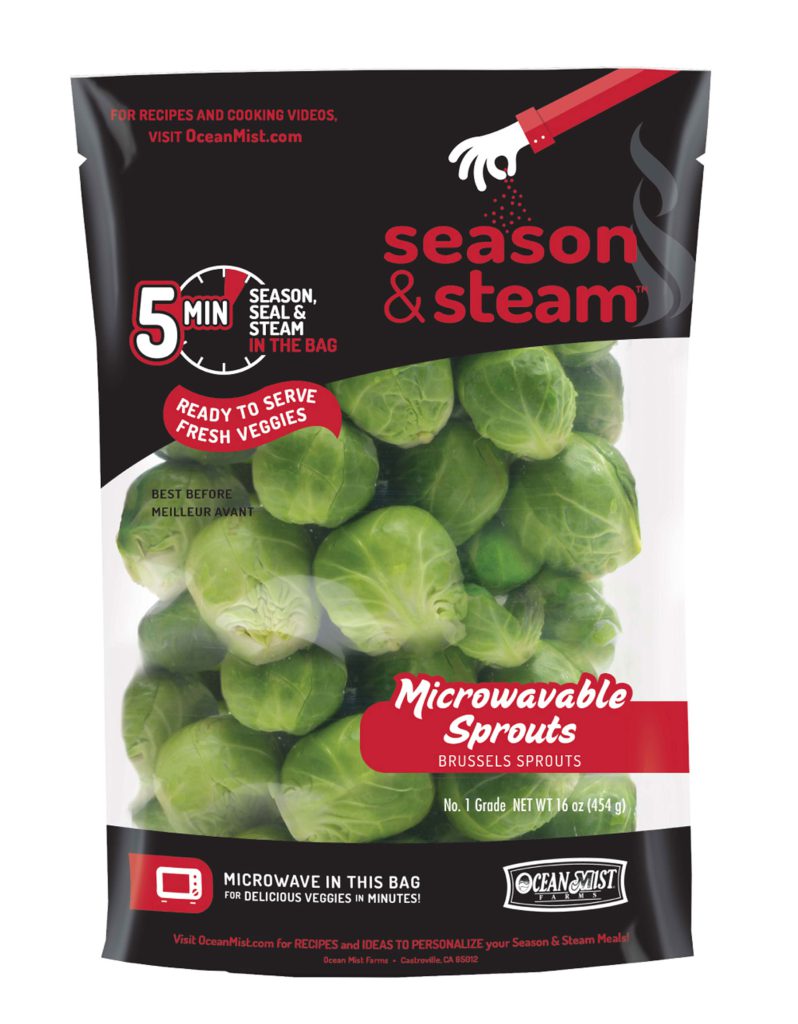 SEASON & STEAM MICROWAVABLE SPROUTS