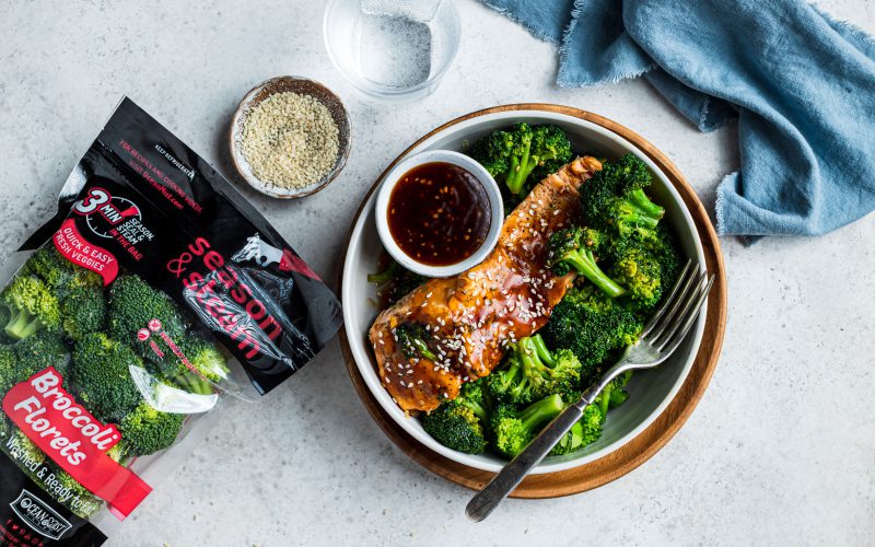 Teriyaki Salmon with Broccoli
