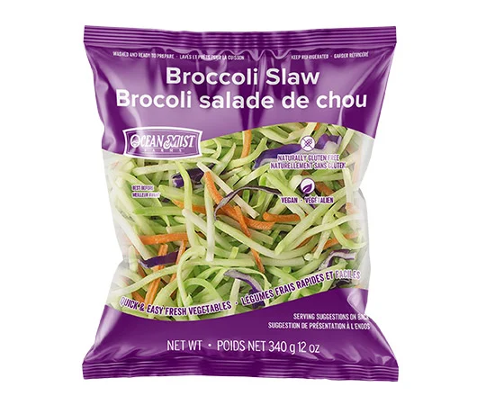 Retail ready broccoli florets 2 lb bag