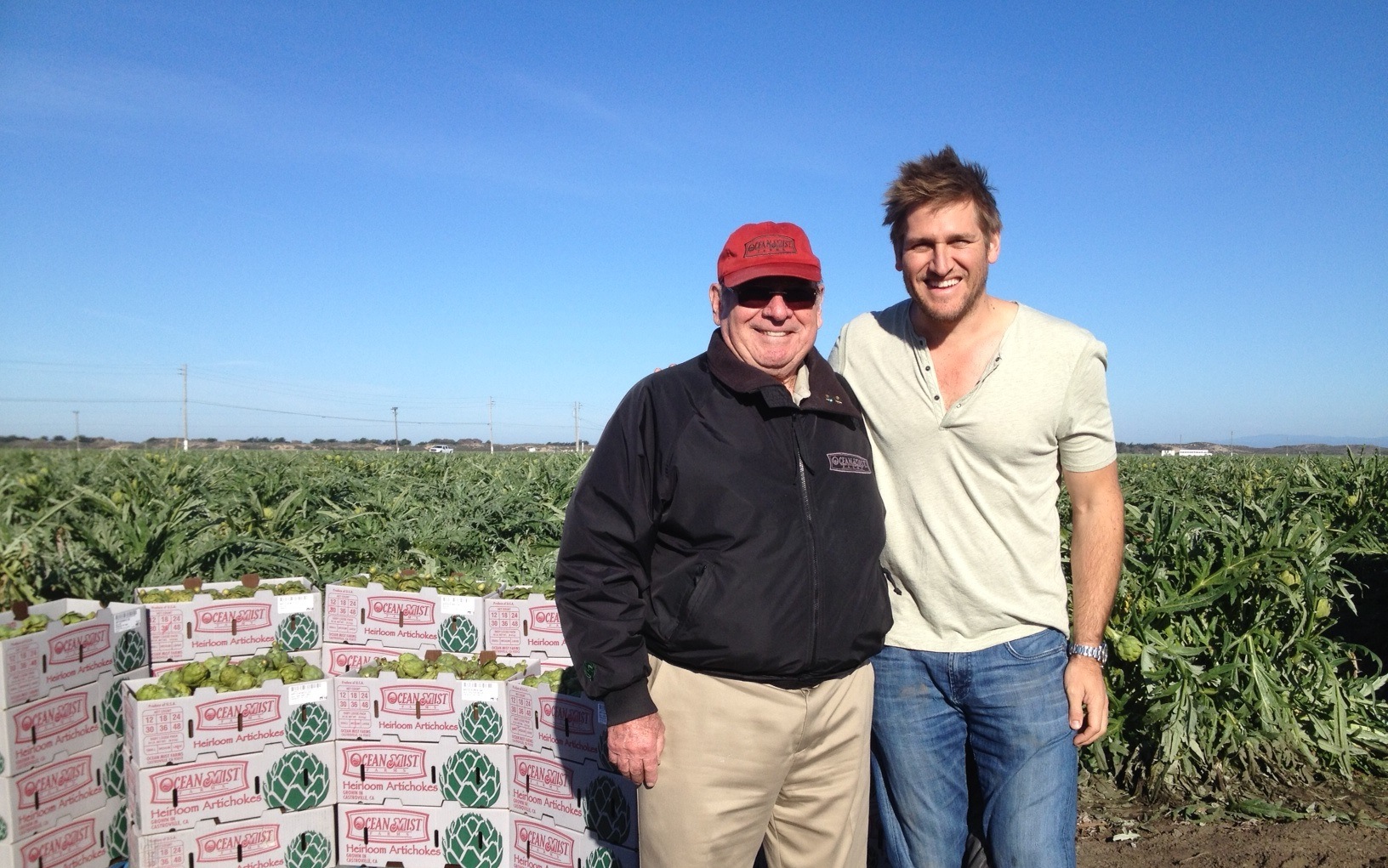 Chef Curtis Stone with Hugo Tottino Feb 2014