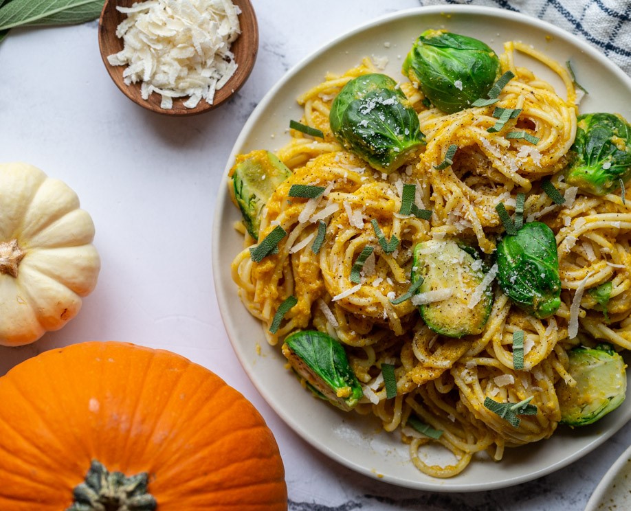 Brussels Sprouts Pumpkin Pasta - landscape II