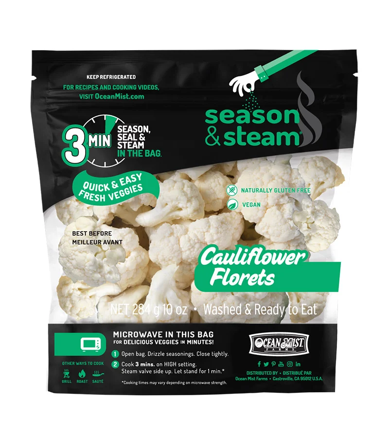 Season & Steam Cauliflower Florets