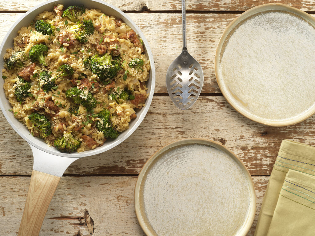 Orzo Sausage Broccoli - Roastables Broccoli Zesty Herb